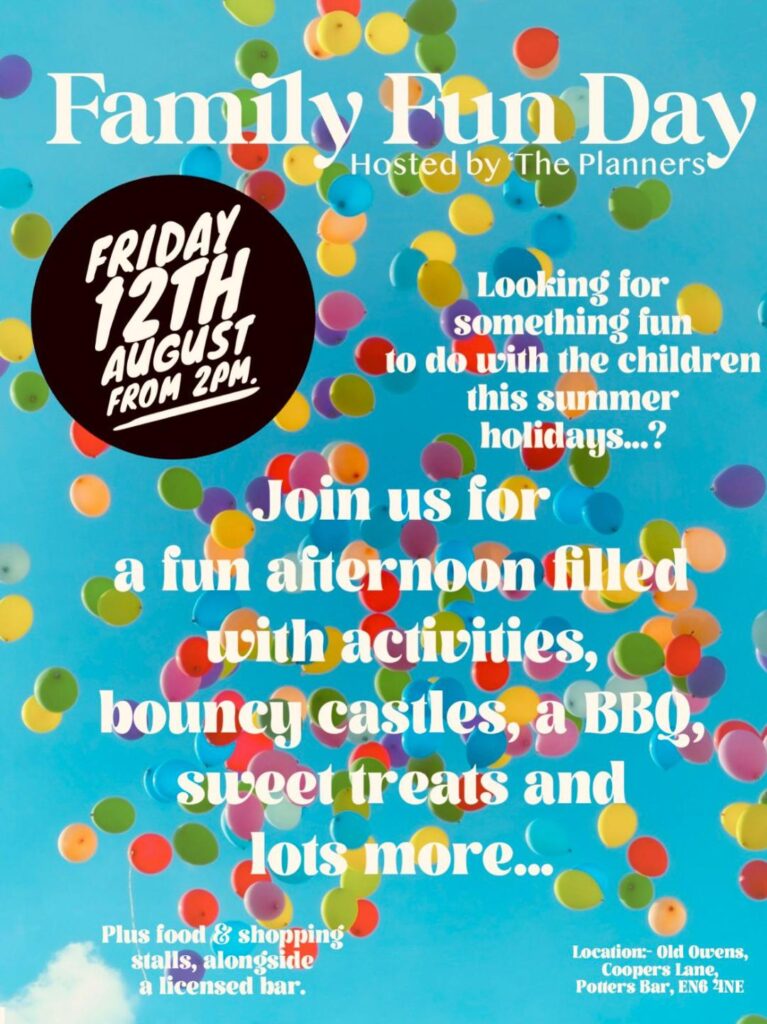 Family Fun Day Friday 12th August 2022 Old Owen's Association and Sports Club Limited